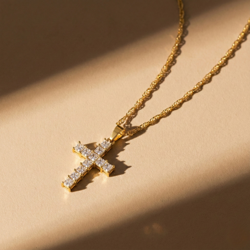 Prism Cross Necklace