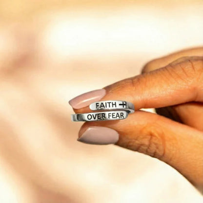 Faith Over Fear Ring