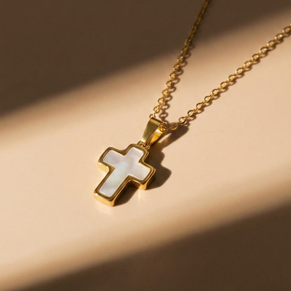 Shell Cross Necklace