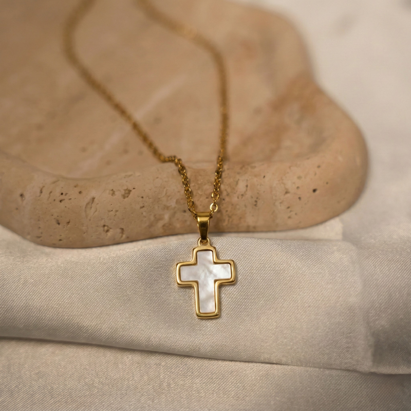 Shell Cross Necklace
