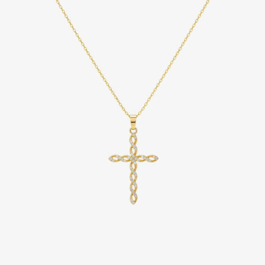 Twisted Cross Necklace