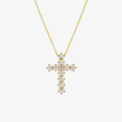 Radiant Cross Necklace