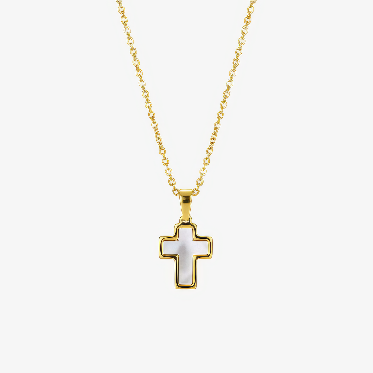 Shell Cross Necklace