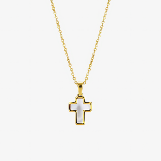 Shell Cross Necklace