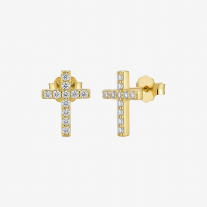 Tiny Cross Studs