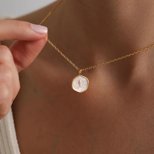 Luna Cross Necklace