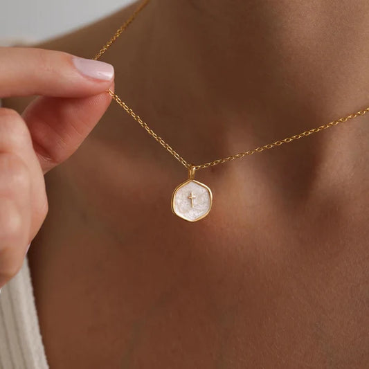 Luna Cross Necklace